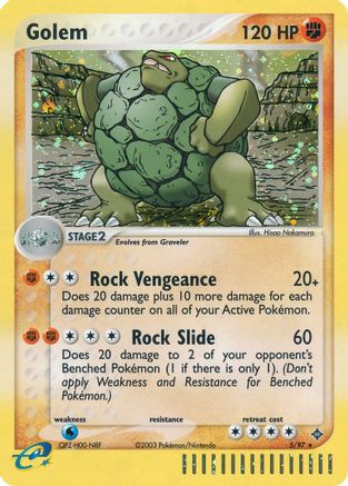 Golem - - Holo Rare - Reverse Holofoil