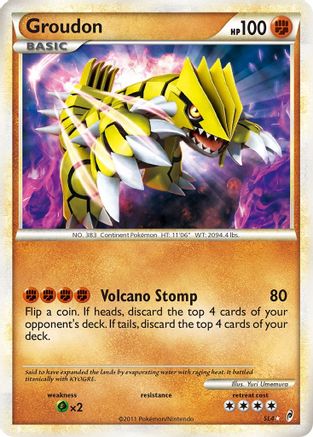 Groudon (Shiny) - SL4 - Shiny Holo Rare