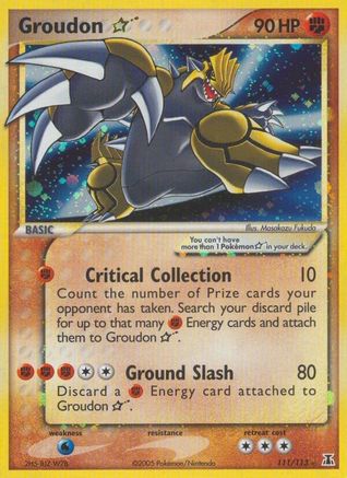 Groudon Star - 111 - Ultra Rare