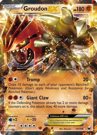 Groudon EX - 054 - Ultra Rare