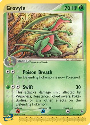 Grovyle - 031/109 - Uncommon - Reverse Holofoil