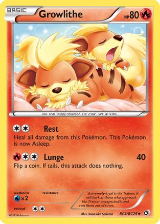 Growlithe - RC4 - Uncommon - Holofoil