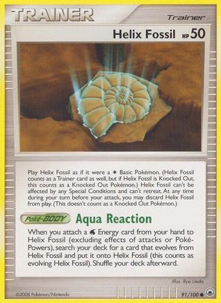 Helix Fossil - 091 - Common - Reverse Holofoil