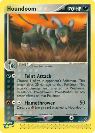 Houndoom - 034 - Uncommon - Reverse Holofoil
