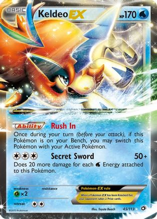 Keldeo EX - 045/113 - Ultra Rare