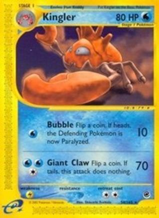 Kingler (50) - - Rare - Reverse Holofoil