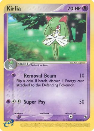 Kirlia - 34/109 -/109 - Uncommon - Reverse Holofoil