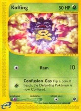 Koffing - 114 - Common - Reverse Holofoil