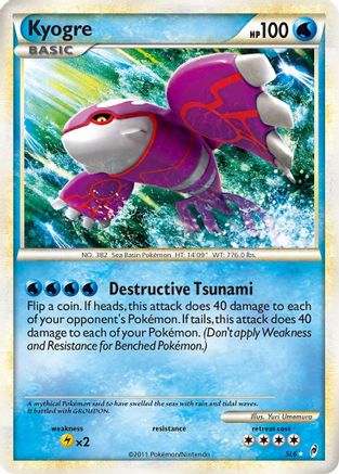 Kyogre (Shiny) - SL6 - Shiny Holo Rare