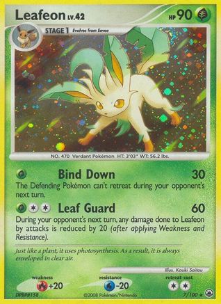 Leafeon (7) - 007 - Holo Rare - Reverse Holofoil