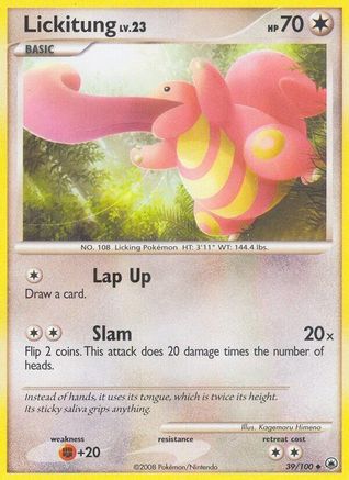 Lickitung - 039 - Uncommon - Reverse Holofoil
