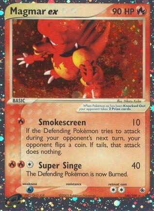 Magmar ex - 100/109 - Ultra Rare