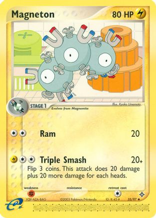 Magneton - 035/97 - Uncommon - Reverse Holofoil