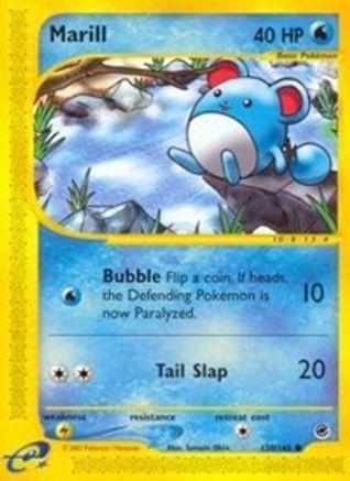 Marill -/165 - Common - Reverse Holofoil