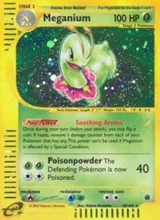 Meganium (18) - - Holo Rare - Reverse Holofoil