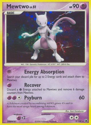 Mewtwo - 009 - Holo Rare - Reverse Holofoil