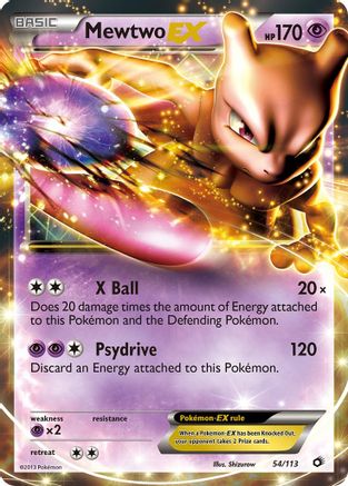 Mewtwo EX - 054/113 - Ultra Rare