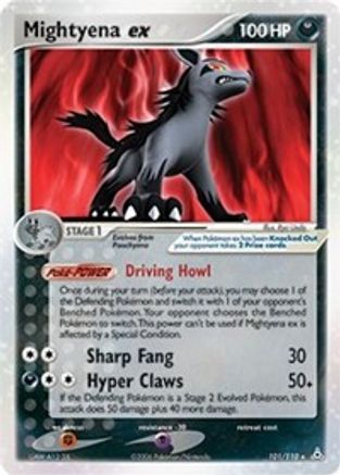 Mightyena ex - 101 - Ultra Rare