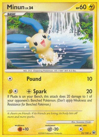 Minun - 025 - Rare
