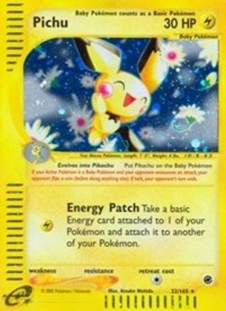Pichu (22) - - Holo Rare - Holofoil