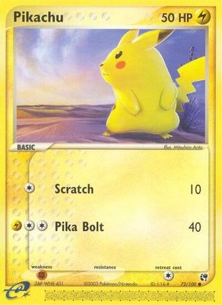 Pikachu - 072 - Common - Reverse Holofoil