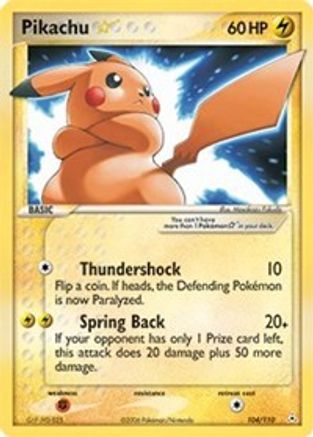 Pikachu Star - 104 - Ultra Rare