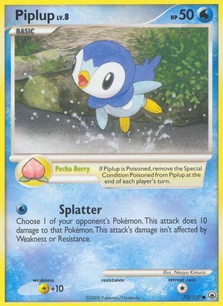 Piplup (72) - 072/100 - Common