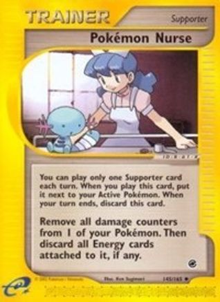 Pokemon Nurse -/165 - Uncommon - Reverse Holofoil
