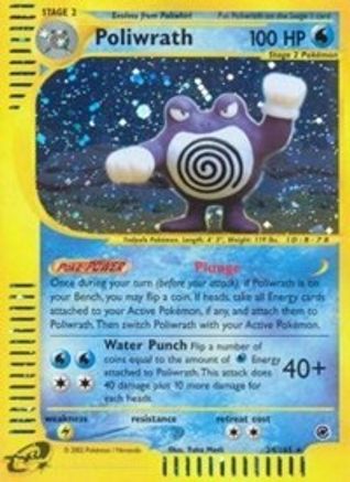 Poliwrath (24) - - Holo Rare - Reverse Holofoil