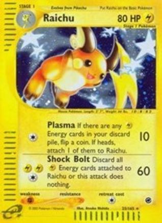 Raichu (25) - - Holo Rare - Holofoil