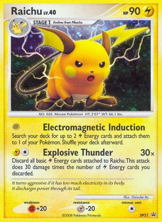 Raichu - DP21 - Promo - Holofoil