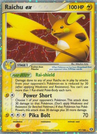 Raichu ex - 097 - Ultra Rare