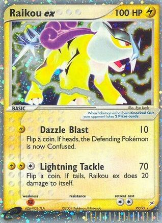 Raikou ex - 092 - Ultra Rare