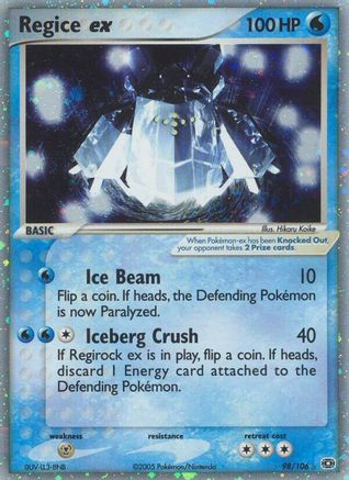 Regice ex - 098 - Ultra Rare