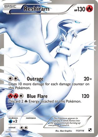 Reshiram (113 Full Art) - 113/114 - Ultra Rare