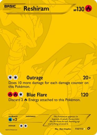 Reshiram (114 Full Art Secret Rare) - 114 - Secret Rare