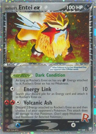 Rocket's Entei ex - 097 - Ultra Rare