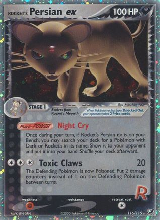 Rocket's Persian ex - 116 - Secret Rare