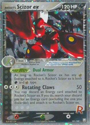 Rocket's Scizor ex - 101 - Ultra Rare