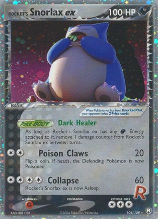 Rocket's Snorlax ex - 104 - Ultra Rare