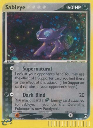 Sableye - - Holo Rare - Reverse Holofoil