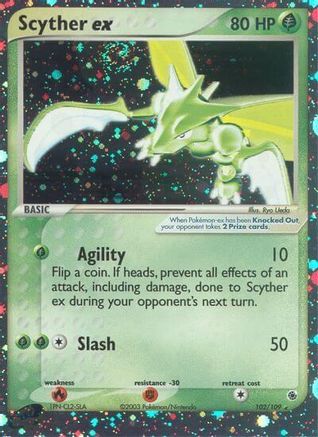 Scyther ex - 102/109 - Ultra Rare
