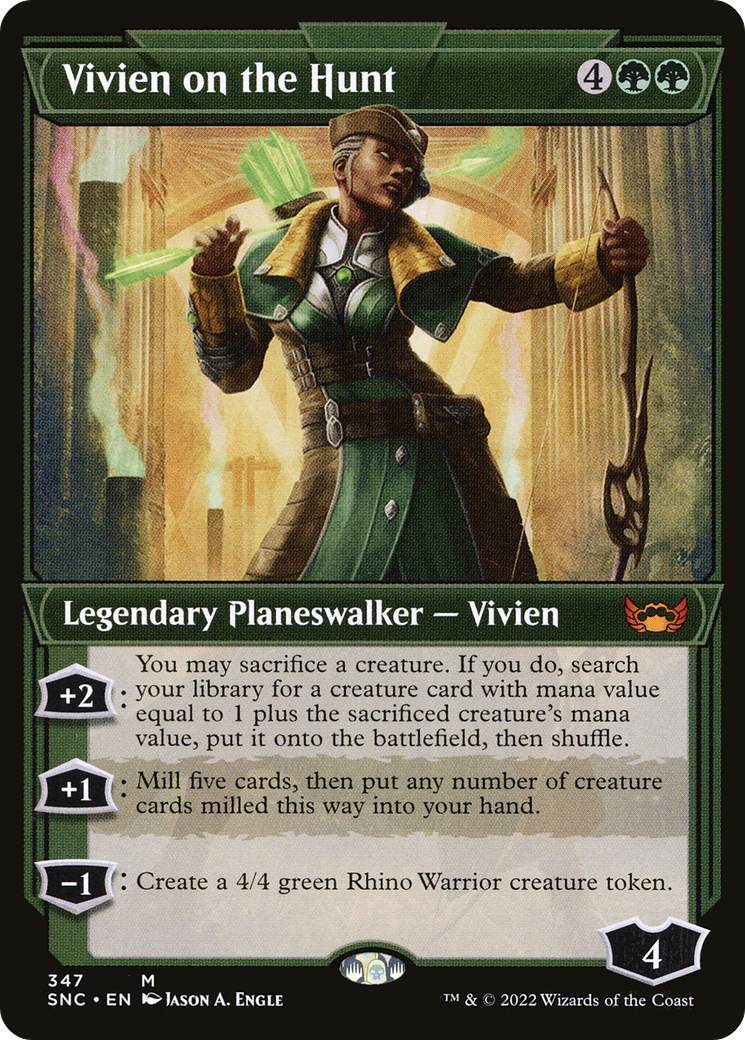 Vivien on the Hunt (Showcase) (SNC-347) - Streets of New Capenna: (Showcase) Foil