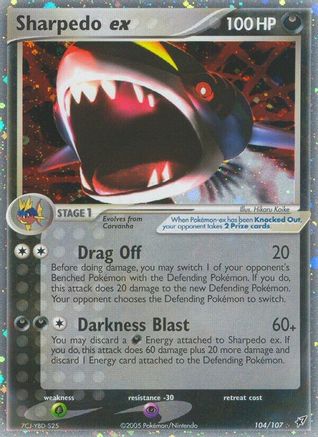 Sharpedo ex - 104 - Ultra Rare
