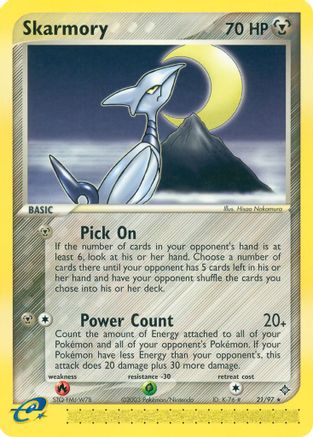 Skarmory - 021 - Rare - Reverse Holofoil