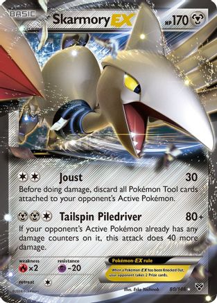Skarmory EX - 080/146 - Ultra Rare