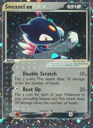 Sneasel ex - 103/109 - Ultra Rare