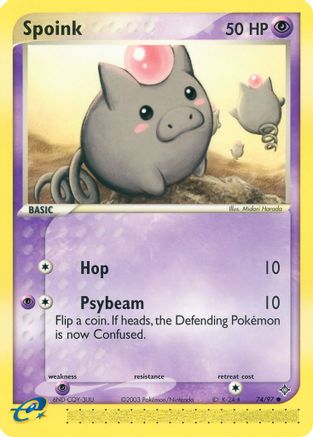 Spoink - 74/97 -/97 - Common - Reverse Holofoil