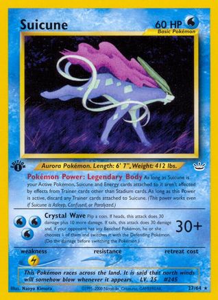 Suicune (27) - 027/64 - Rare - Unlimited