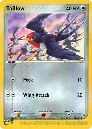 Taillow - 072 - Common - Reverse Holofoil